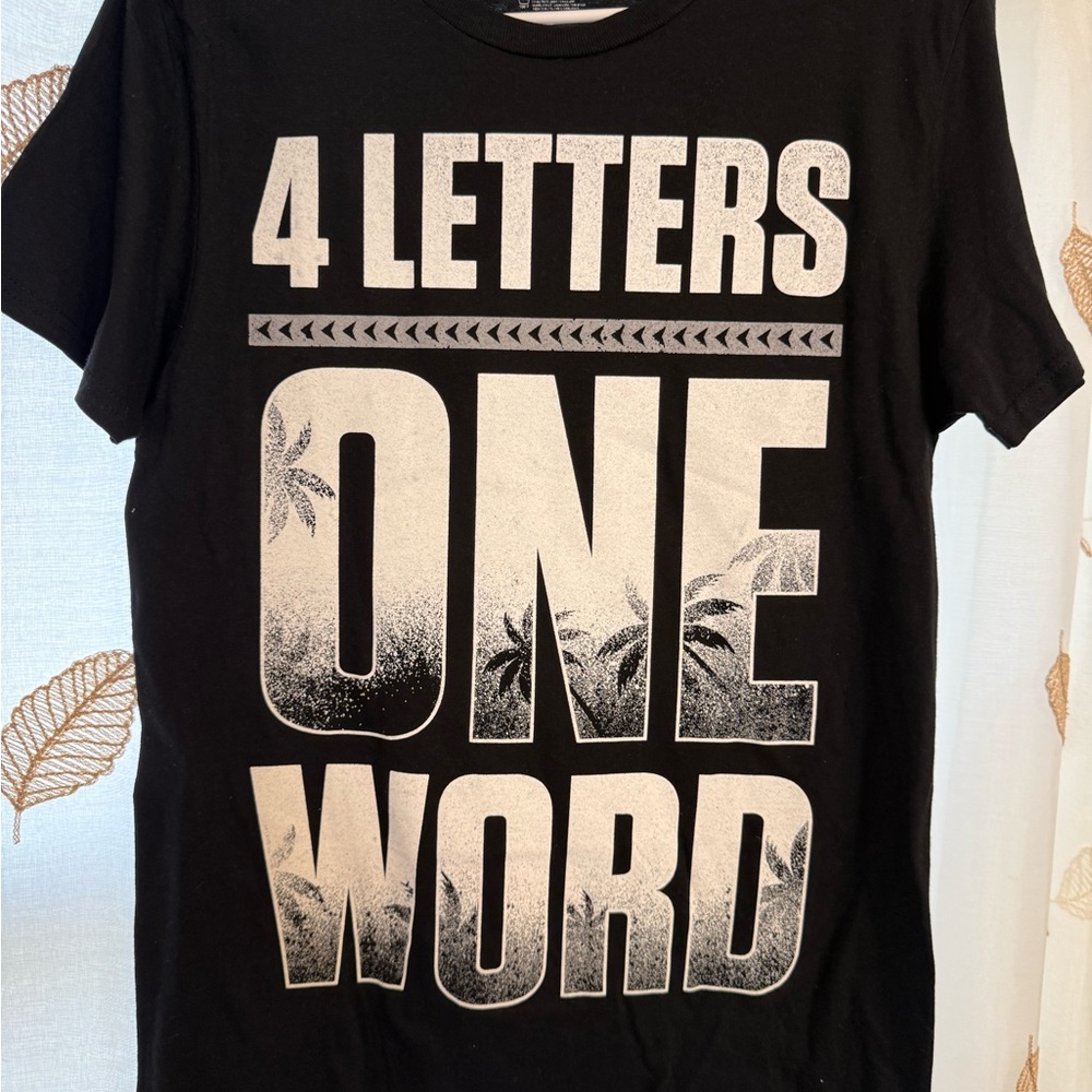 WWE Black Tee with White Logo and Text